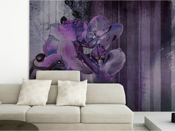 ORCHID WALLPAINT - Vinyl or fyber glass wallpaper by N.O.W. Edizioni - view 2